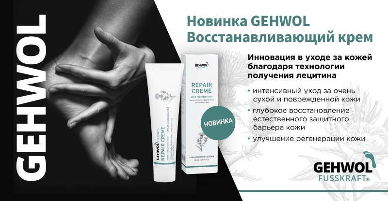 GEHWOL представляет новое поколение средств для интенсивного восстанавливающего ухода.